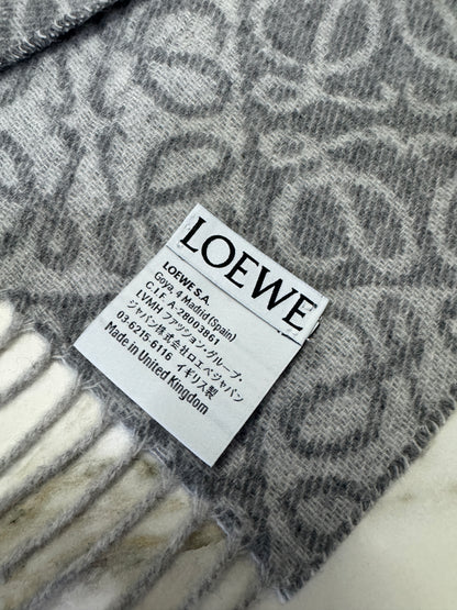 LOEWE Scarf 淺灰 3D Logo 180cm
