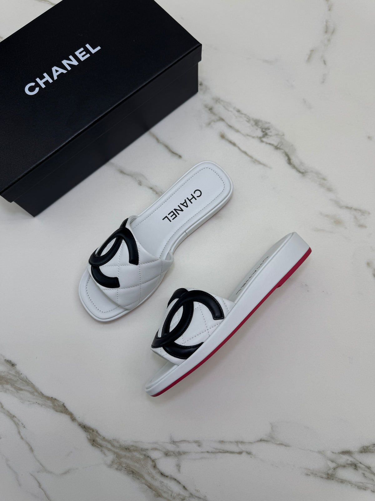 CHANEL 中古康鵬拖鞋