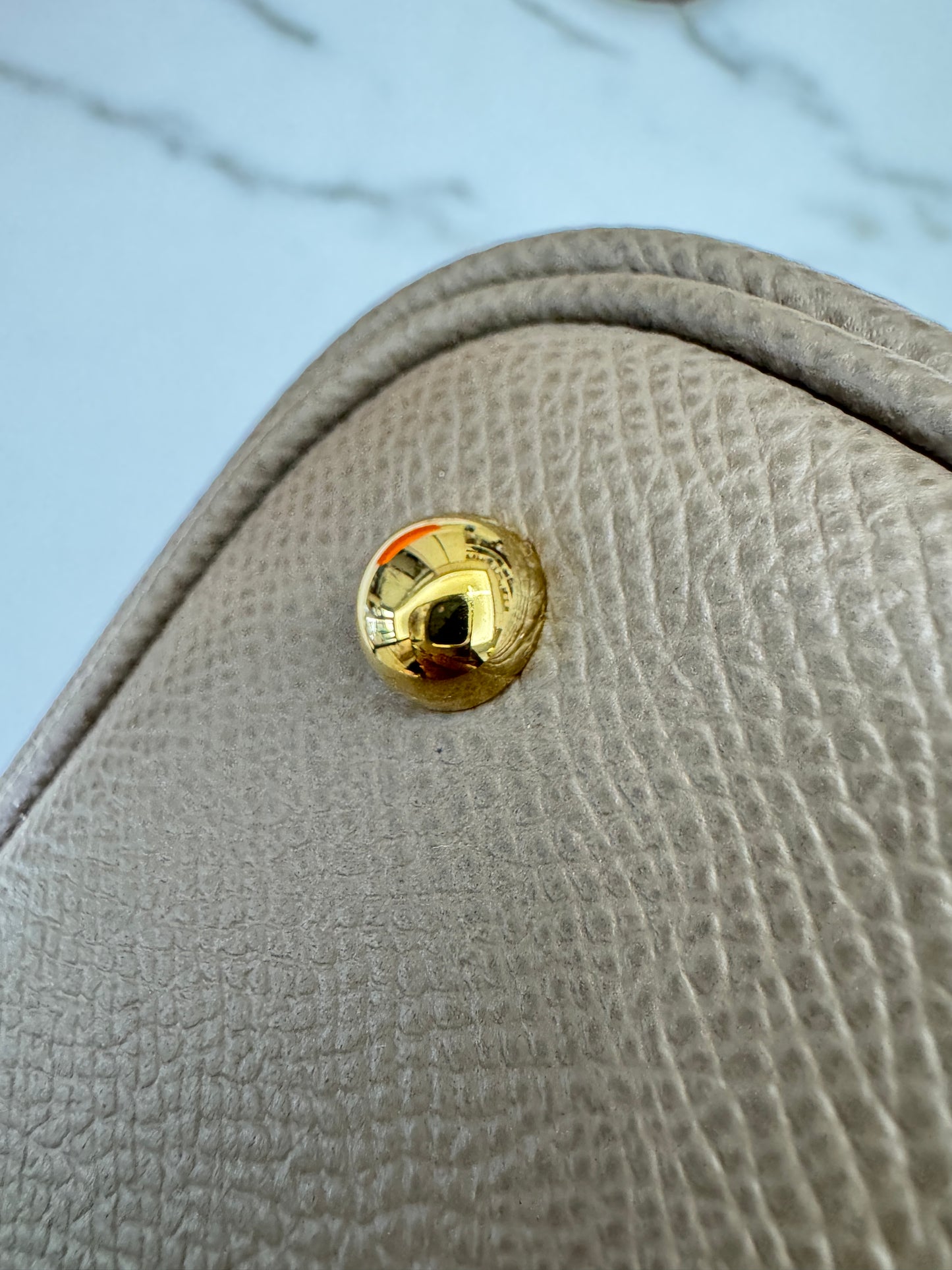 HERMES Bolide 25 大象灰金扣 Epsom Etoupe GHW