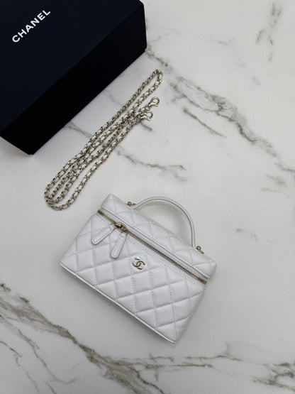 CHANEL 25C LP盒子包 白色 Vanity