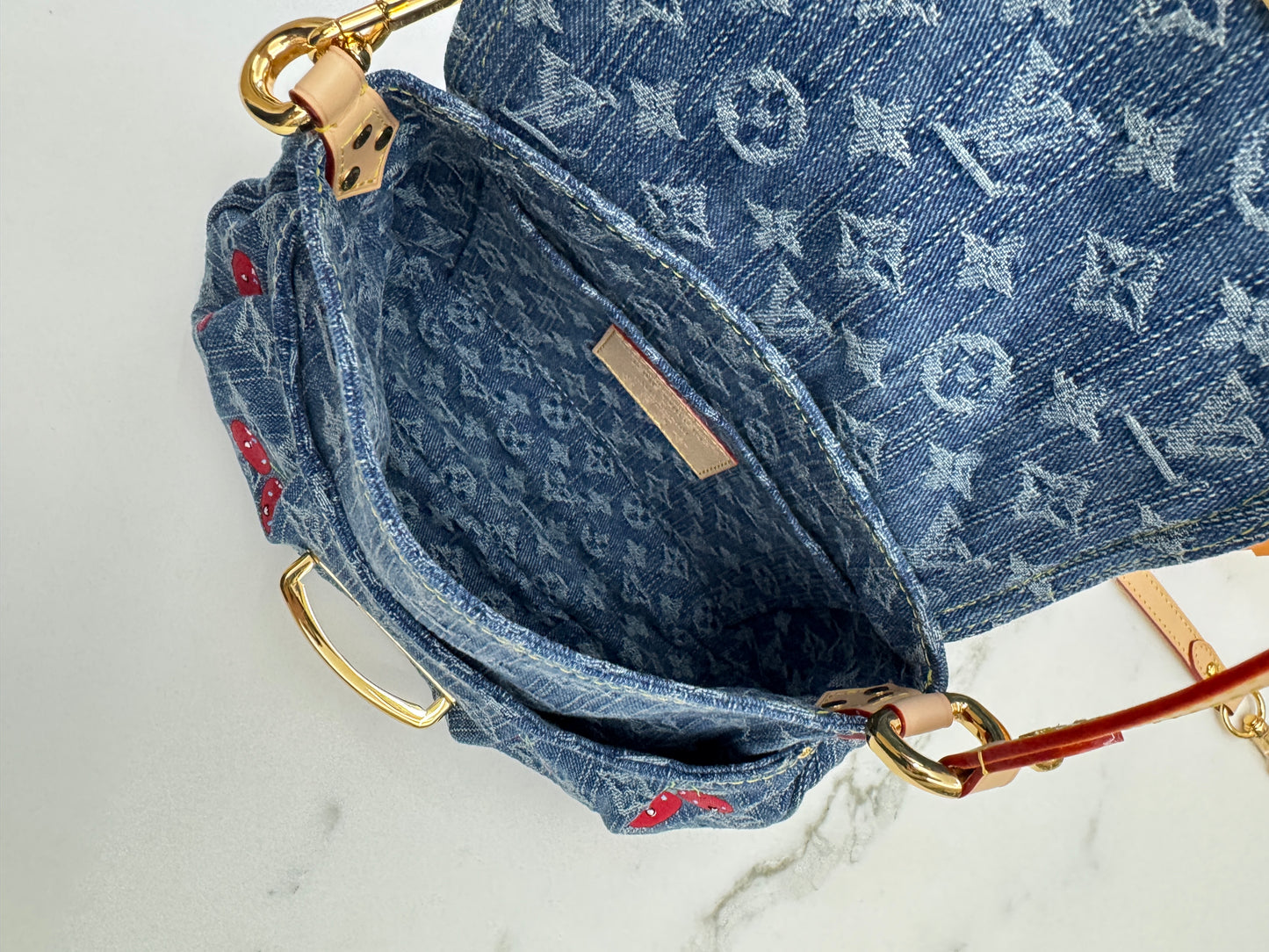 LV X TM Sunset Cherry Denim