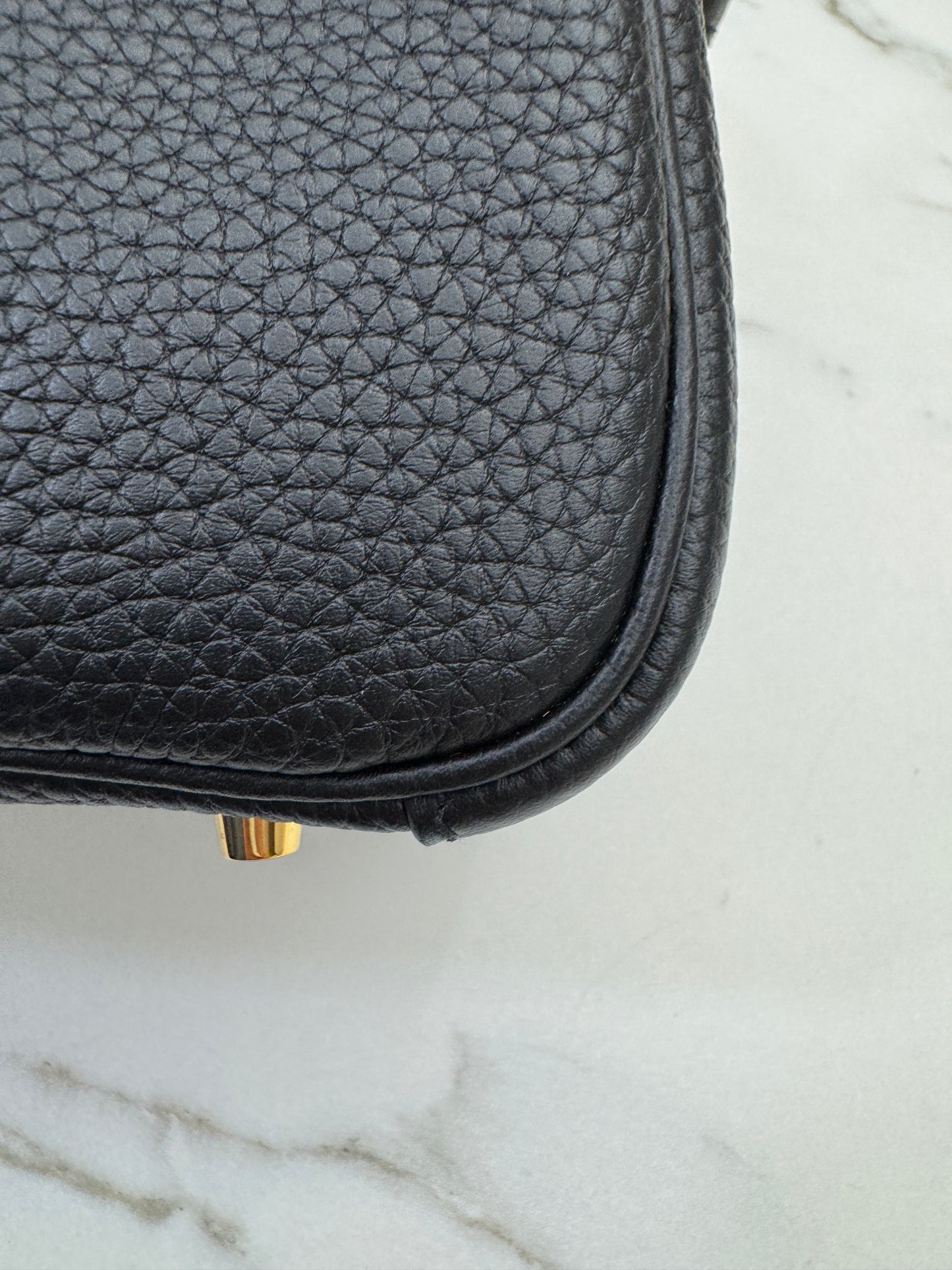 HERMES Mini Lindy I 黑色 Noir GHW