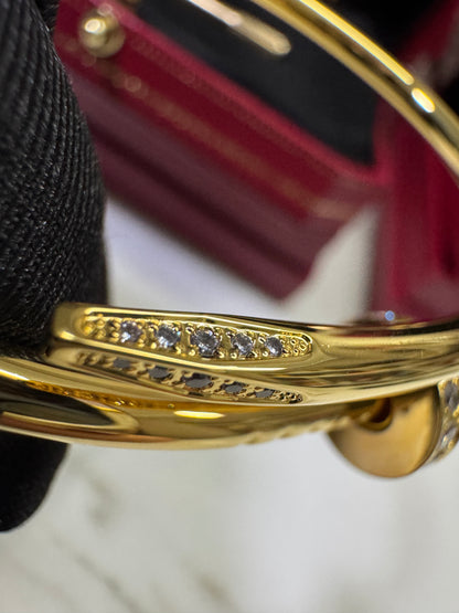 CARTIER Juste un Clou 釘子手鐲 金色粗版