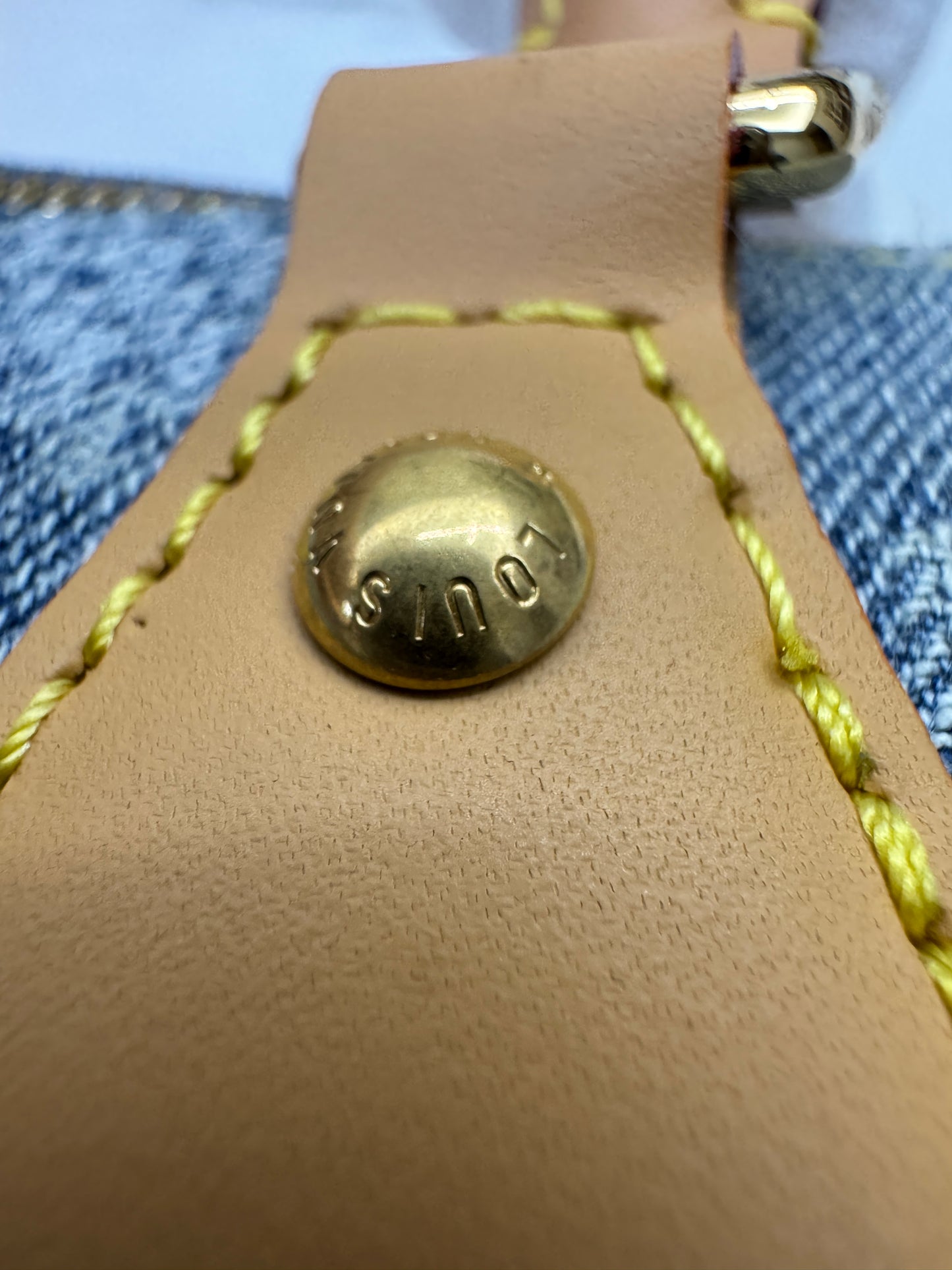 LV Nano Speedy 棋盤格牛仔