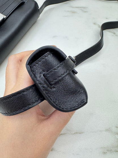 HERMES Kelly Moove 黑銀 Swift Noir PHW