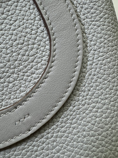 HERMES In The Loop 豬鼻菜籃子 M4奶灰色銀扣 Gris Pale PHW