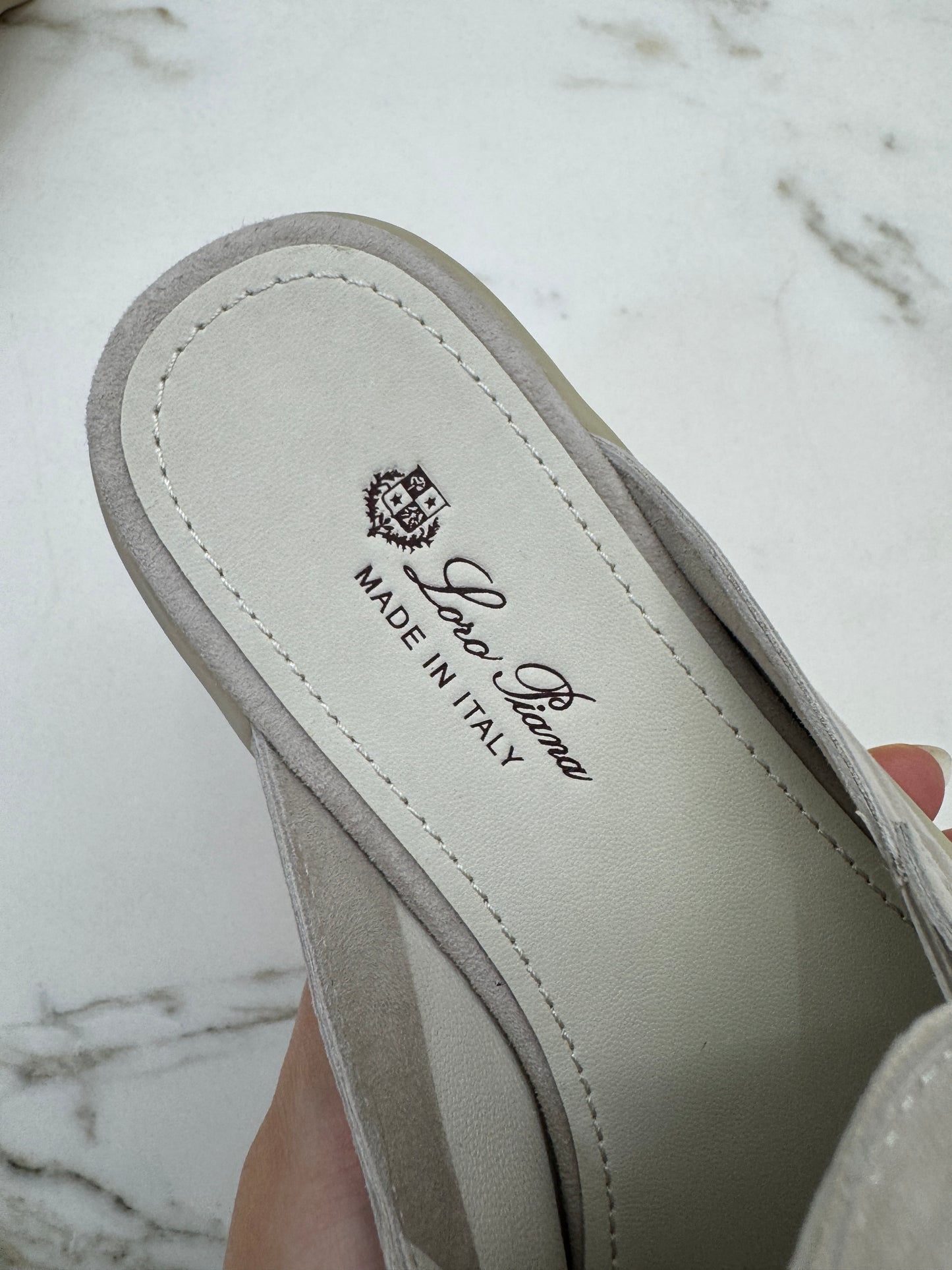 LORO PIANA Charms Walk Babouche Loafers