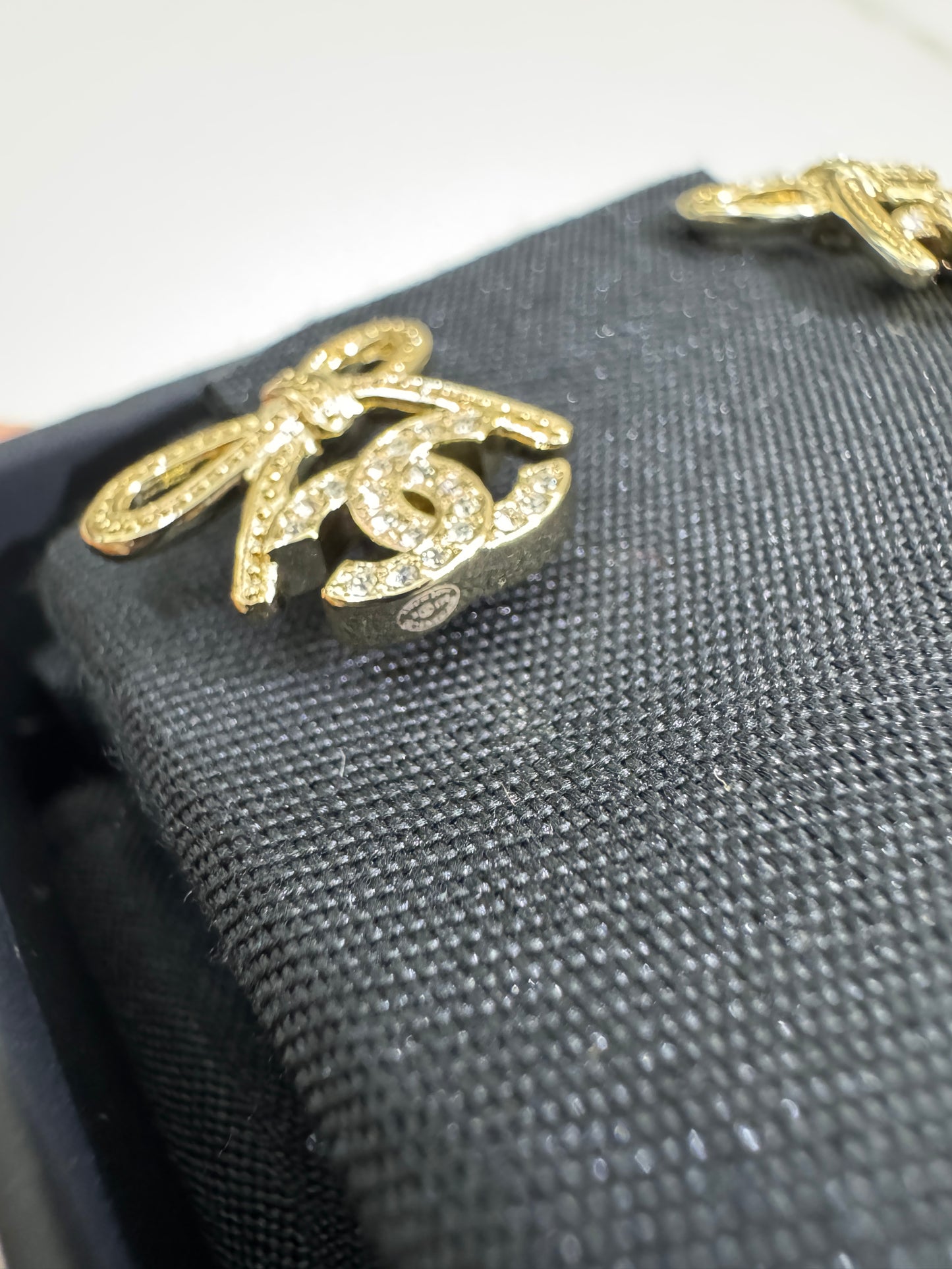 CHANEL 25K 蝴蝶結項鏈 淺金色