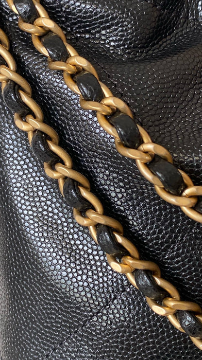 CHANEL Mini 22 Bag 荔枝牛皮