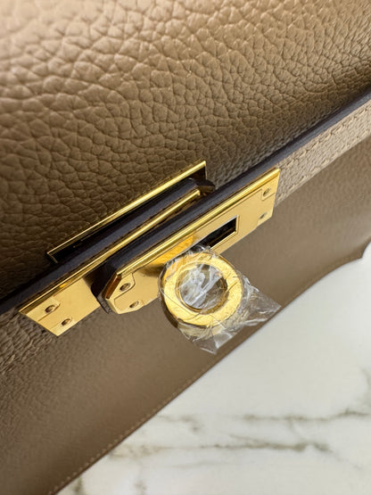 HERMES Kelly Danse 馬爾法米金扣 Evercolor 8Q GHW