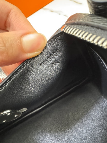 HERMES Mini Lindy 一代 黑銀 Noir PHW