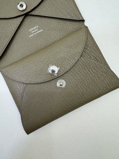HERMES Calvi Duo 大象灰山羊皮 Etoupe Chevre Mysore