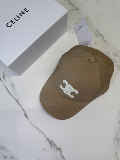 CELINE 凱旋門鴨舌帽 卡其色