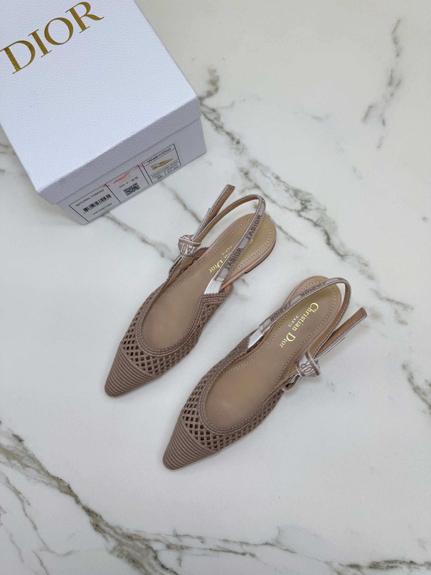 DIOR J’adior Slingback 裸粉鏤空
