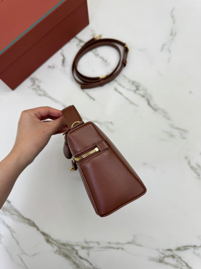 LORO PIANA Extra Bag 23 焦糖棕色
