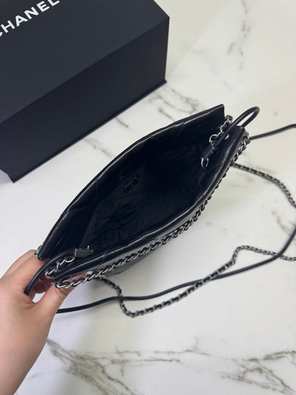 CHANEL 22 Bag Mini 黑銀