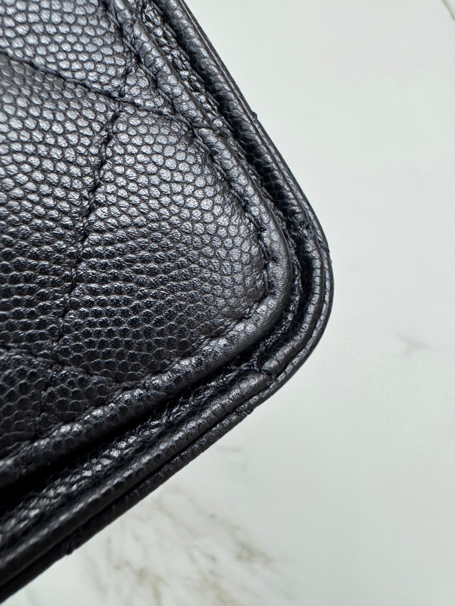 CHANEL 25Bag Medium 黑色荔枝皮