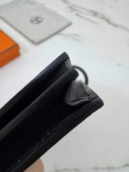HERMES Bearn Wallet 長款 黑色金扣 Epsom