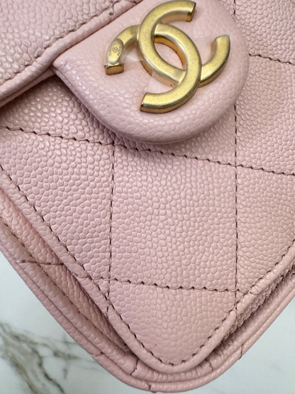 CHANEL Mini 25Bag 26P櫻花粉