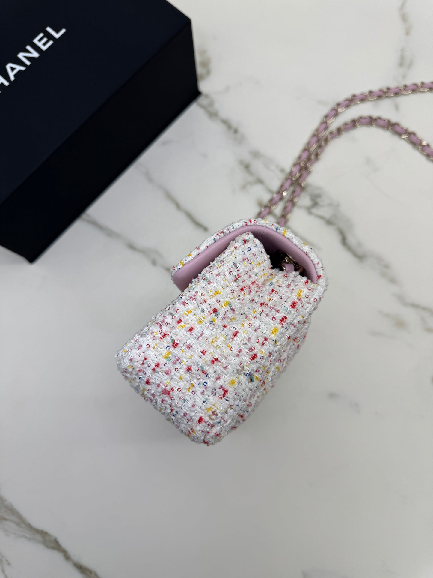 CHANEL 25P Mini CF20 毛呢 Tweed