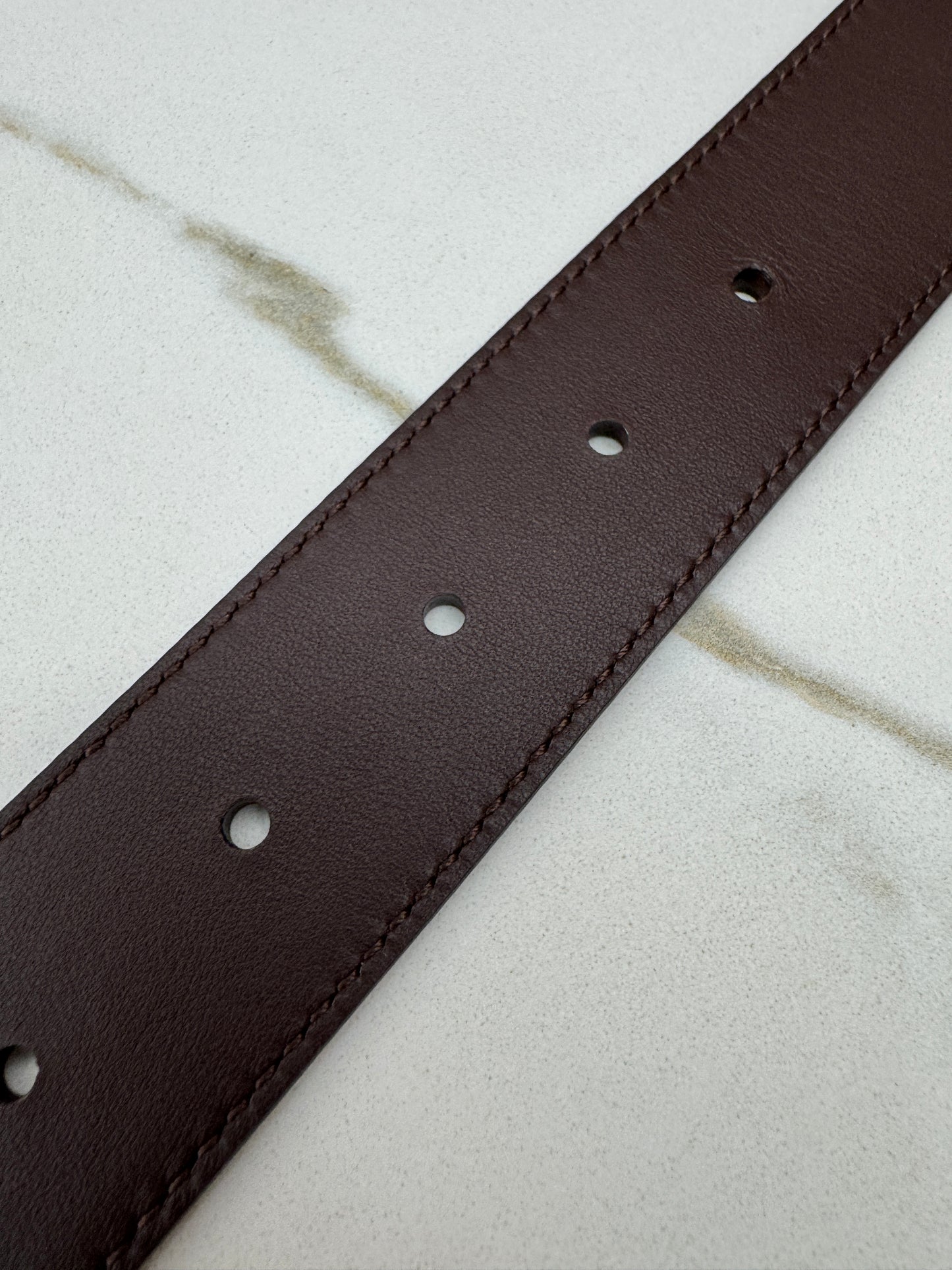 MIU MIU Belt 皮帶 石楠木色金扣