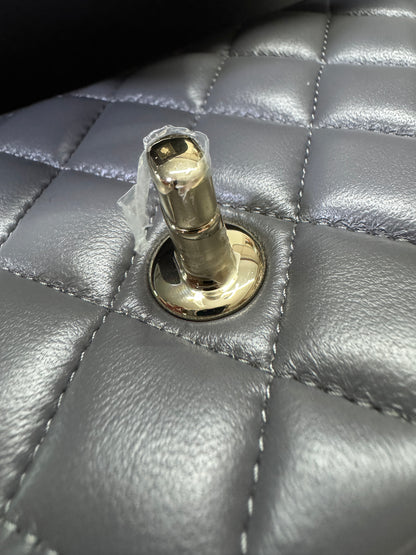 CHANEL 23K Mini CF with Top Handle 手柄CF 深灰色羊皮
