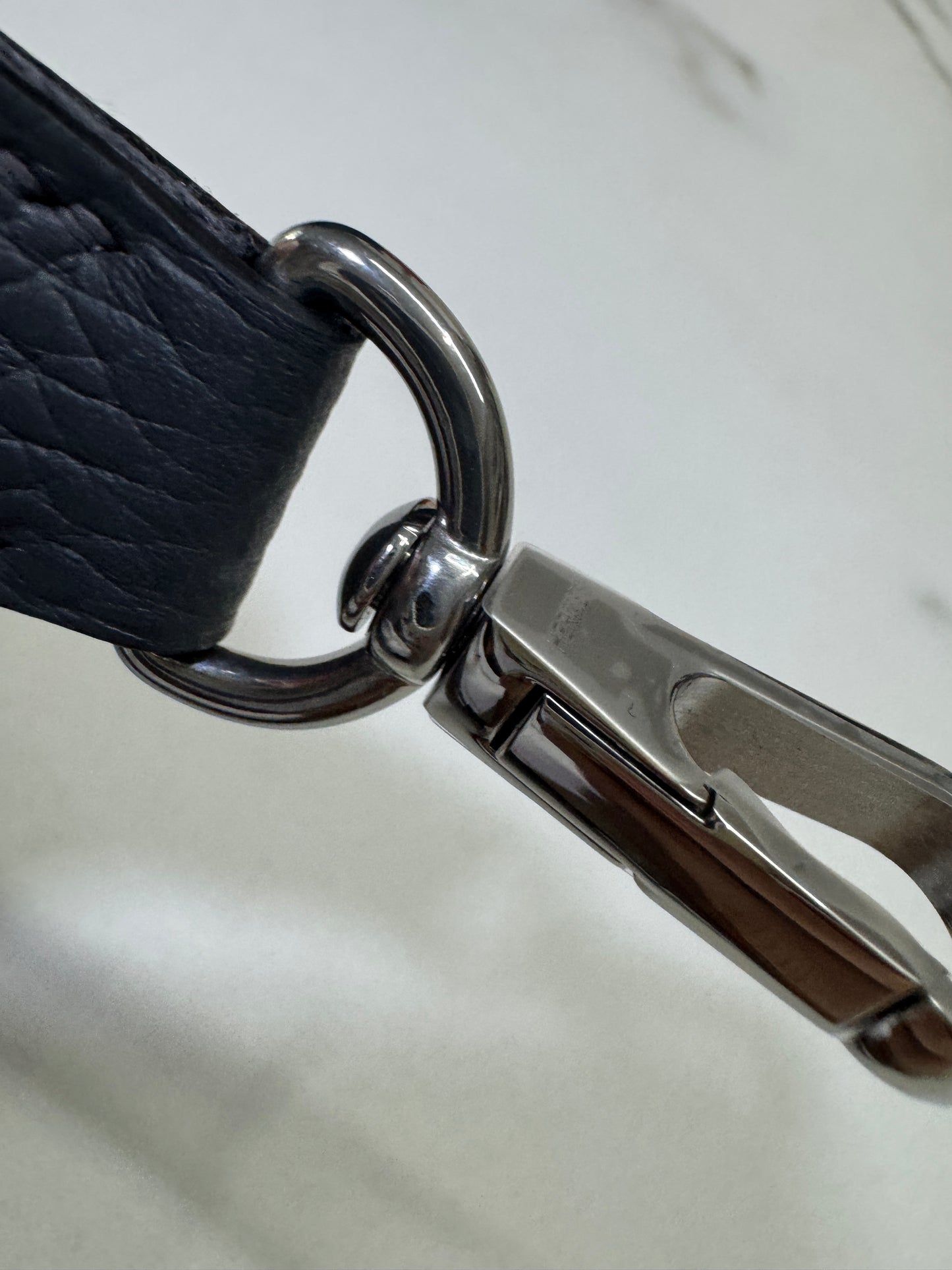 HERMES Mini Evelyn 石板灰銀扣 85 Ardoise PHW