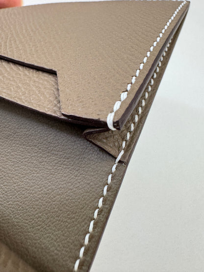 HERMES Bearn Mini Wallet 散紙位 大象灰銀扣 Epsom PHW