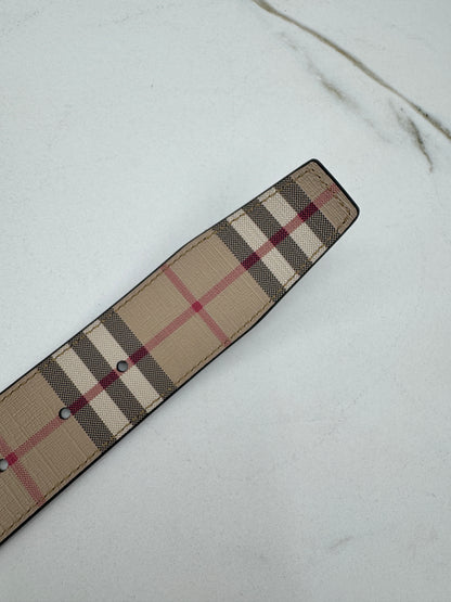BURBERRY 雙面皮帶35MM
