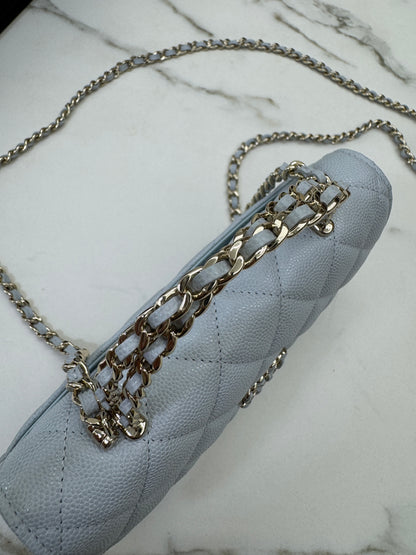 CHANEL 25S Kelly 手機包 Baby Blue