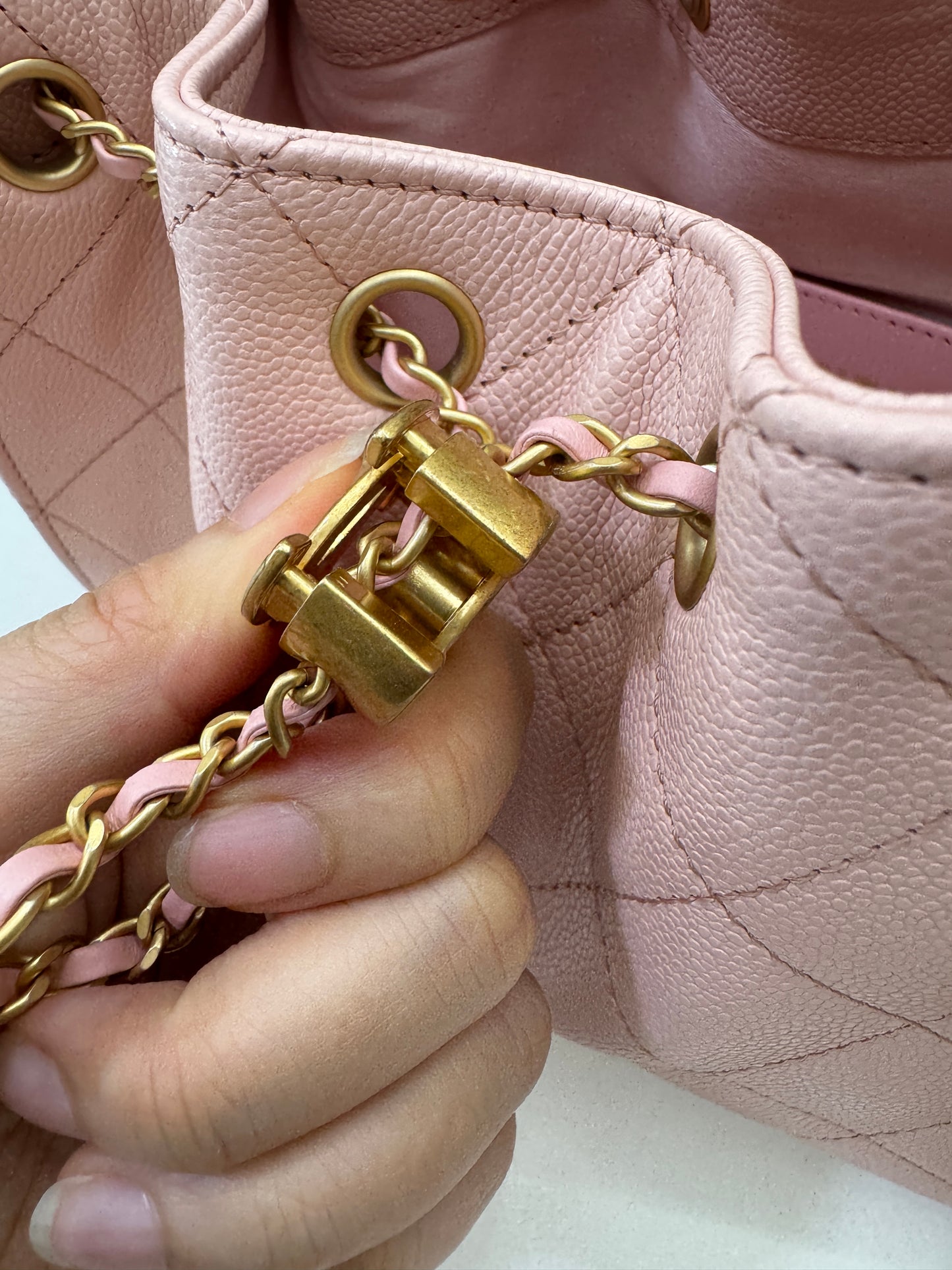 CHANEL Mini 25Bag 26P櫻花粉