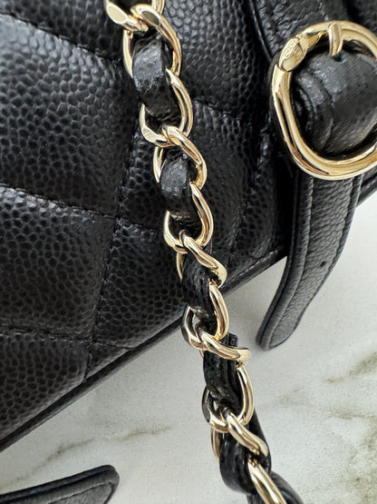 CHANEL 青蛙Duma 荔枝牛皮 Large