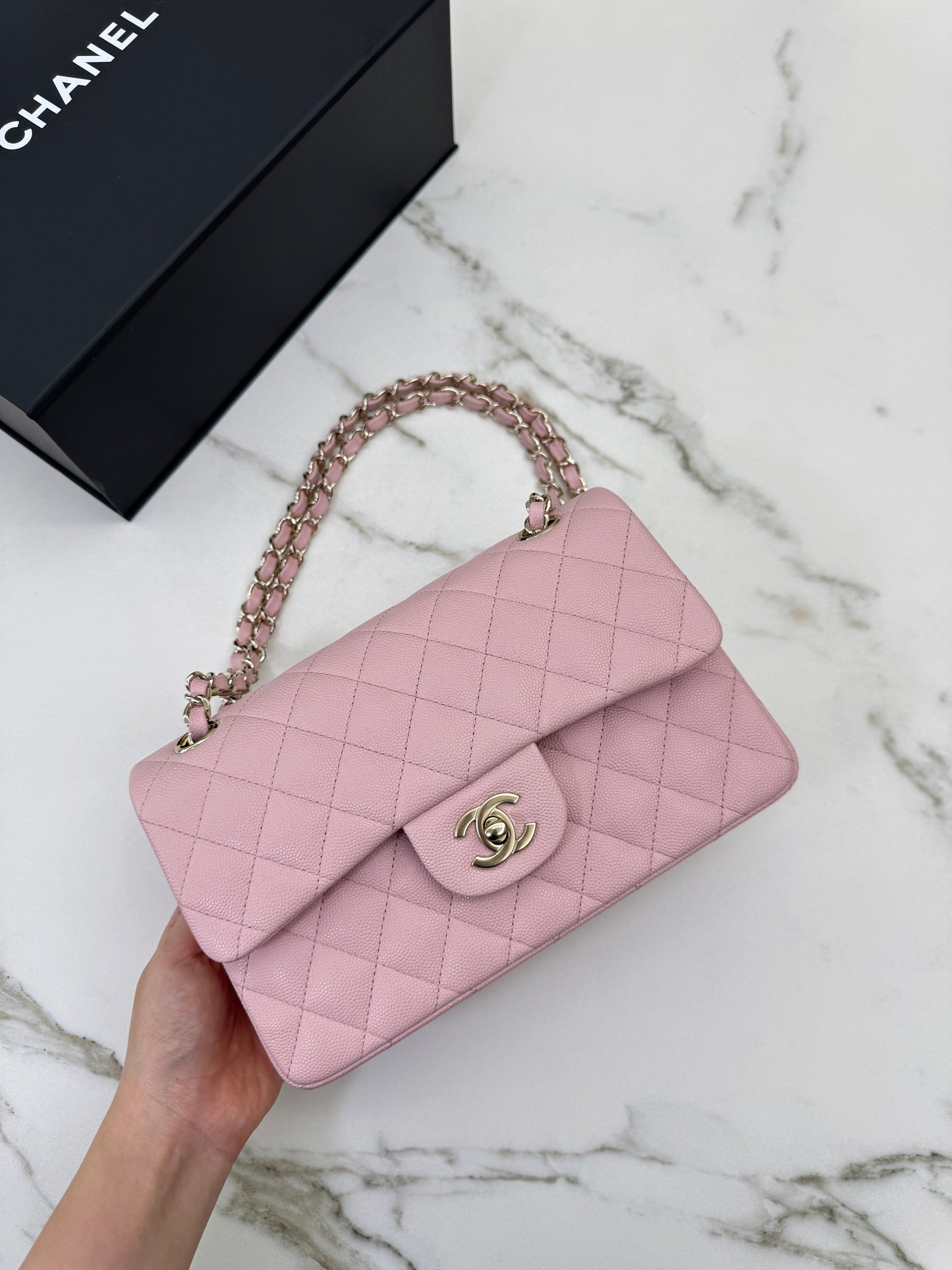 CHANEL CF23 Small 22B 櫻花粉
