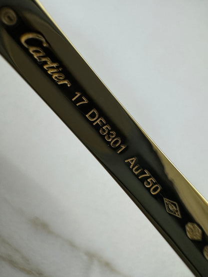 CARTIER Love Bracelet Brushed Gold Color