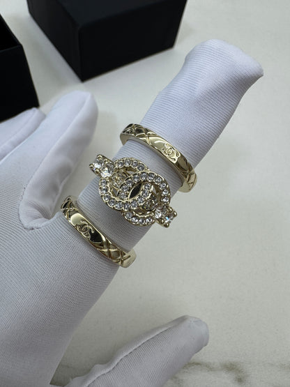 CHANEL 25P 三件套戒指 Set Rings