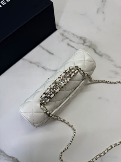 CHANEL 23A 水鑽 Mini CF Handle