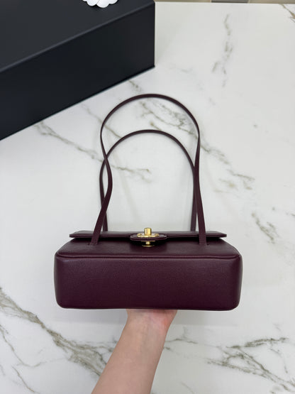 CHANEL Preppy Coco Small 酒紅色