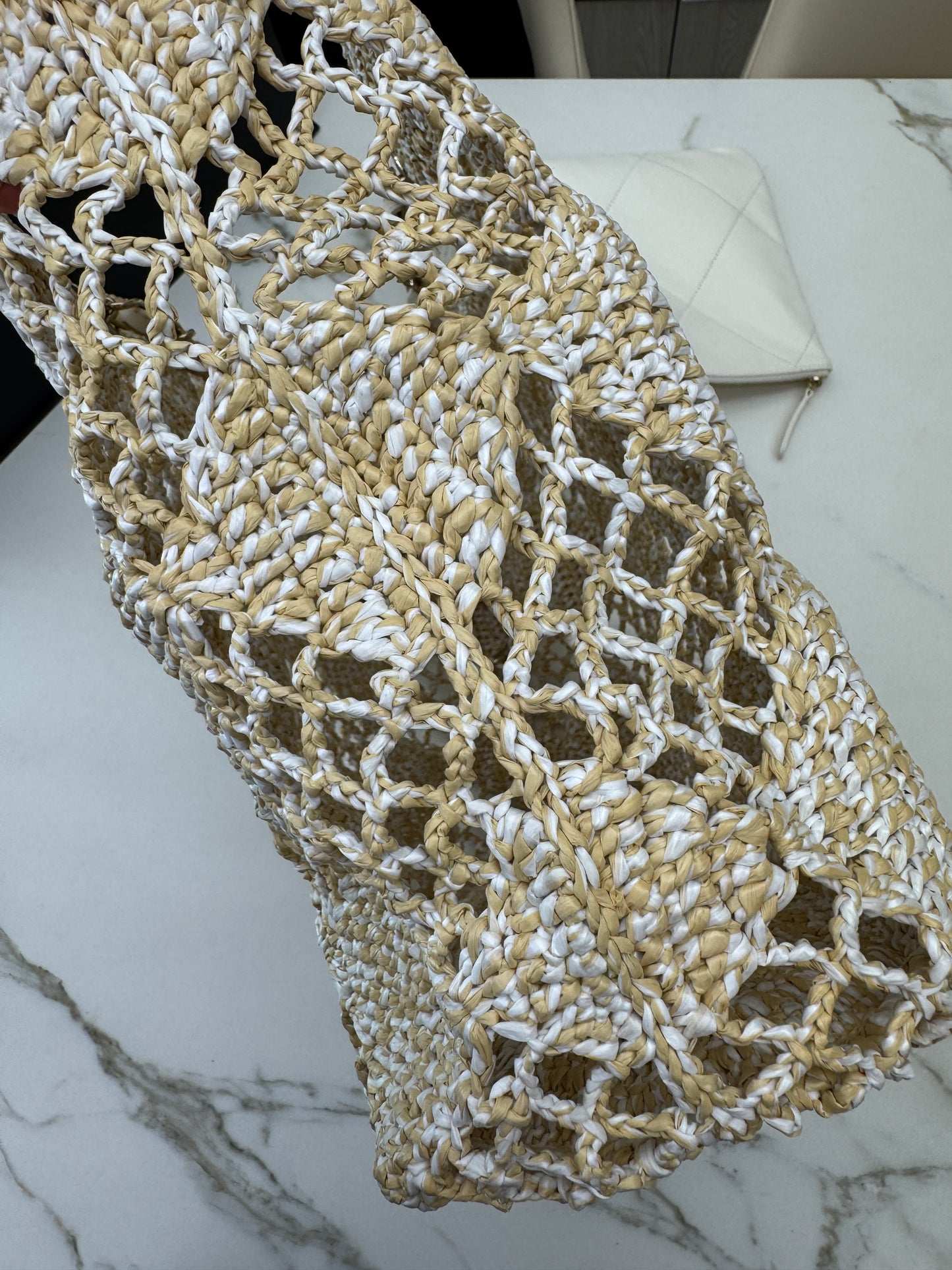 CHANEL 24M Coco Beach 草編沙灘包 Large