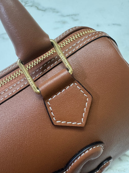 CELINE Triomphe Boston 棕色