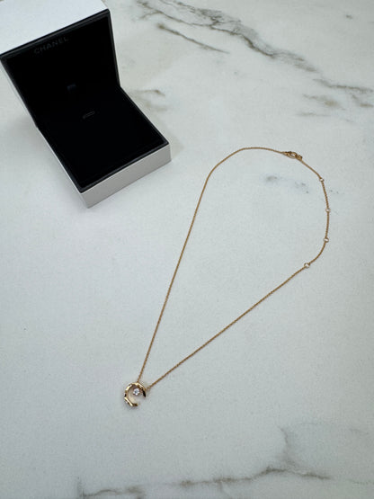 CHANEL Coco Crush 項鏈 米金色