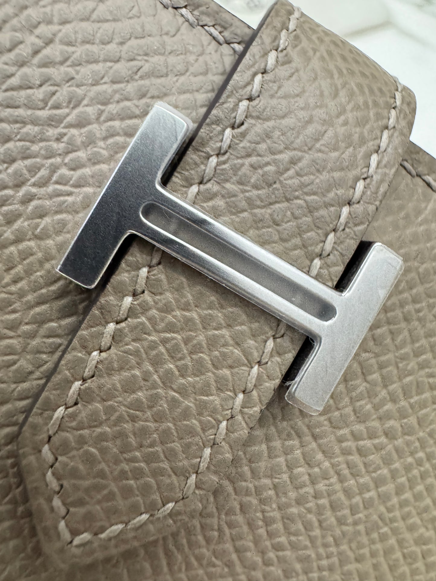 HERMES Bearn Wallet 瀝青灰銀扣 Epsom M8 Gris Asphalt PHW