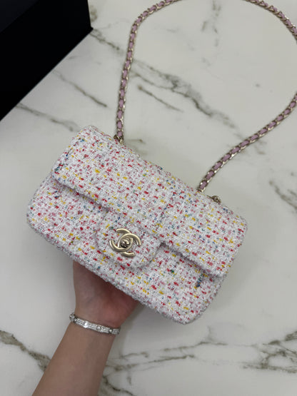 CHANEL 25P Mini CF20 毛呢 Tweed