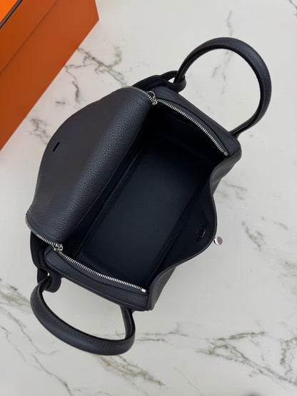 HERMES Lindy 30 石墨灰銀扣 TC 88 Graphite PHW