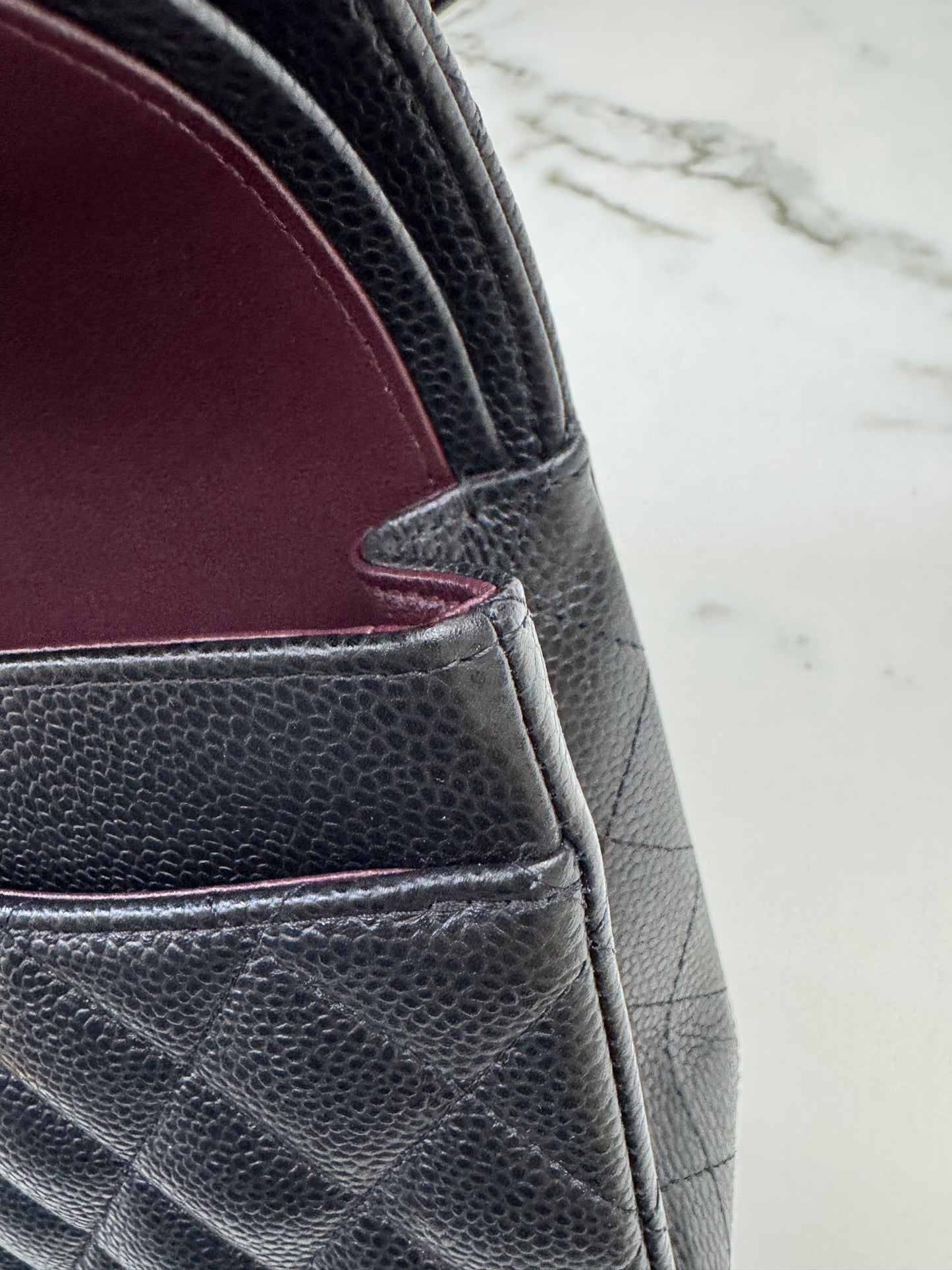 CHANEL CF25 Medium 黑金牛 Black Calfskin GHW