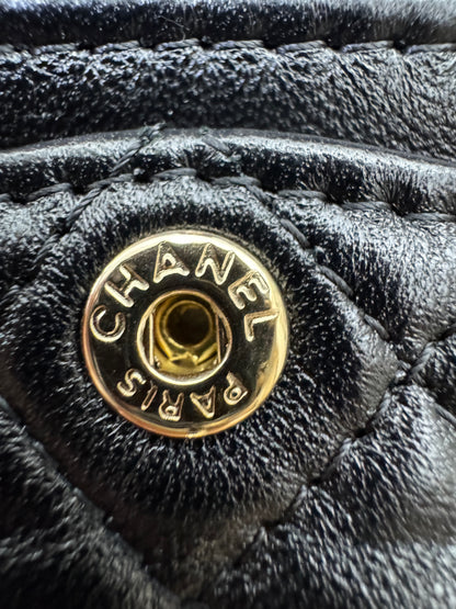 CHANEL 迷你CF包掛 黑色