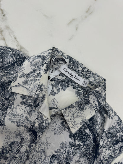 DIOR 叢林印花綁腰恤衫￼
