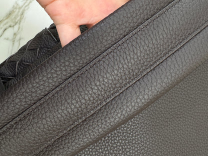 BV Intrecciato Backpack Grained Calfskin Fondant