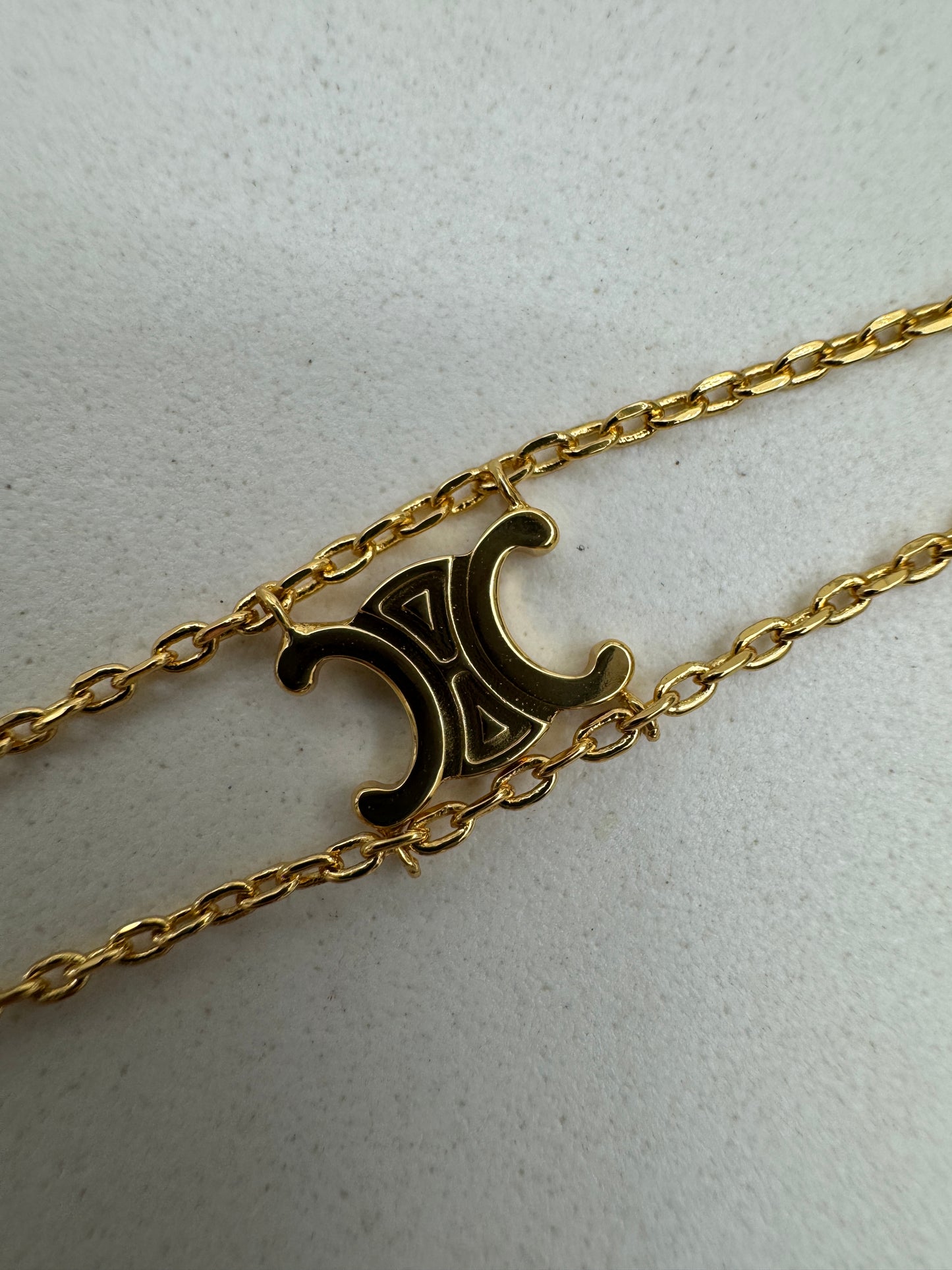 CELINE 雙層凱旋門手鏈