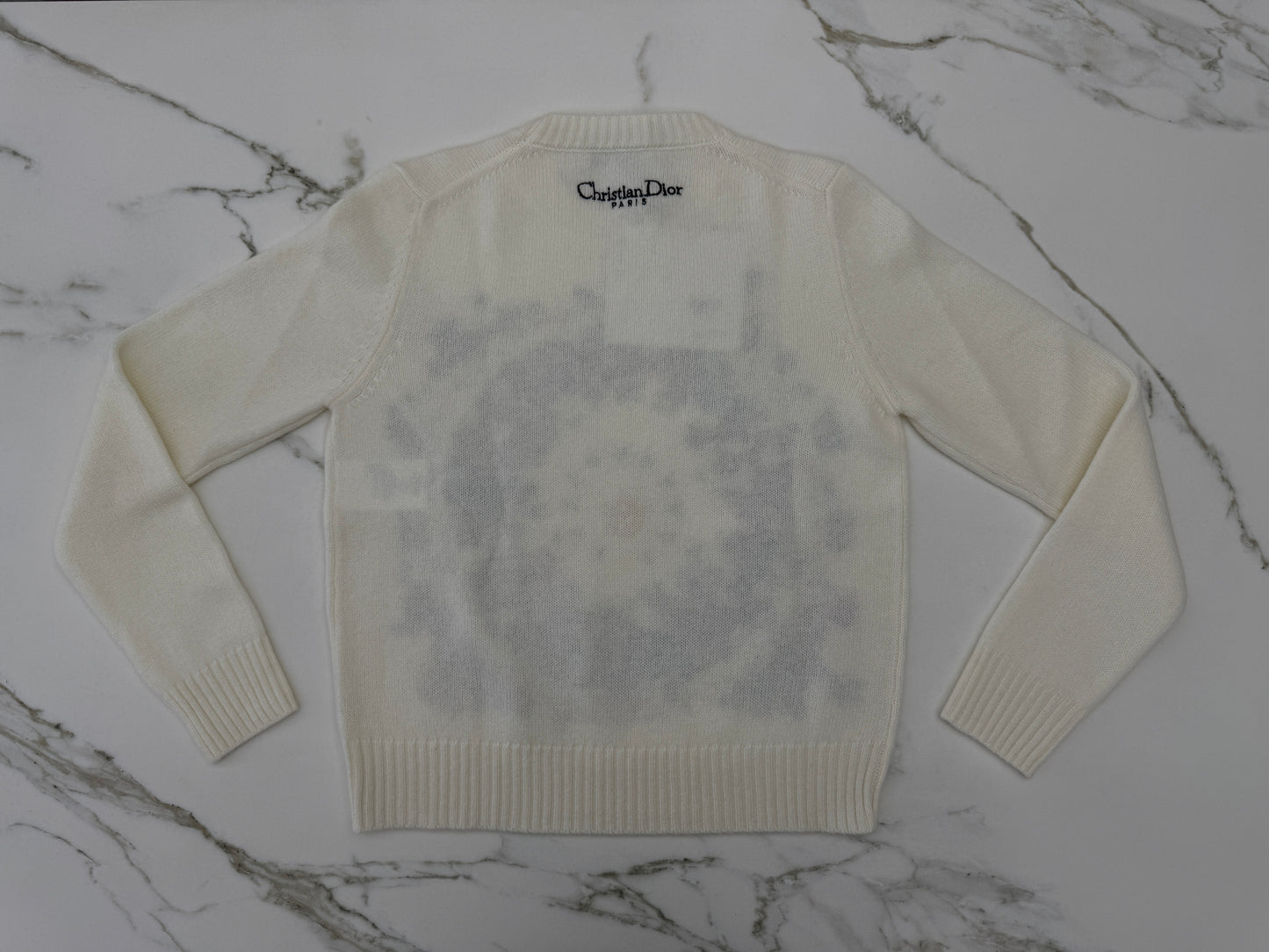 DIOR 星星花朵刺繡毛衣