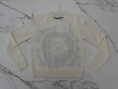 DIOR 星星花朵刺繡毛衣